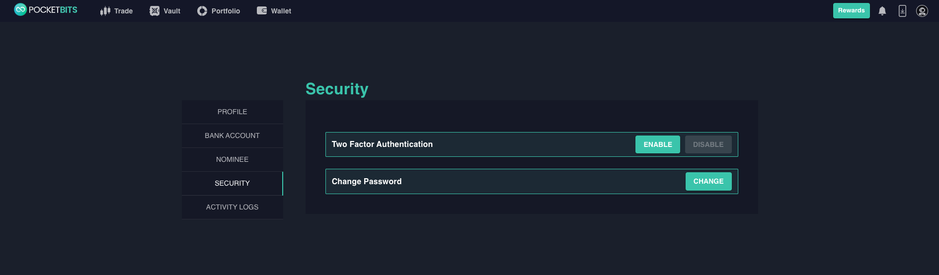 Two Factor Authentication (2FA)