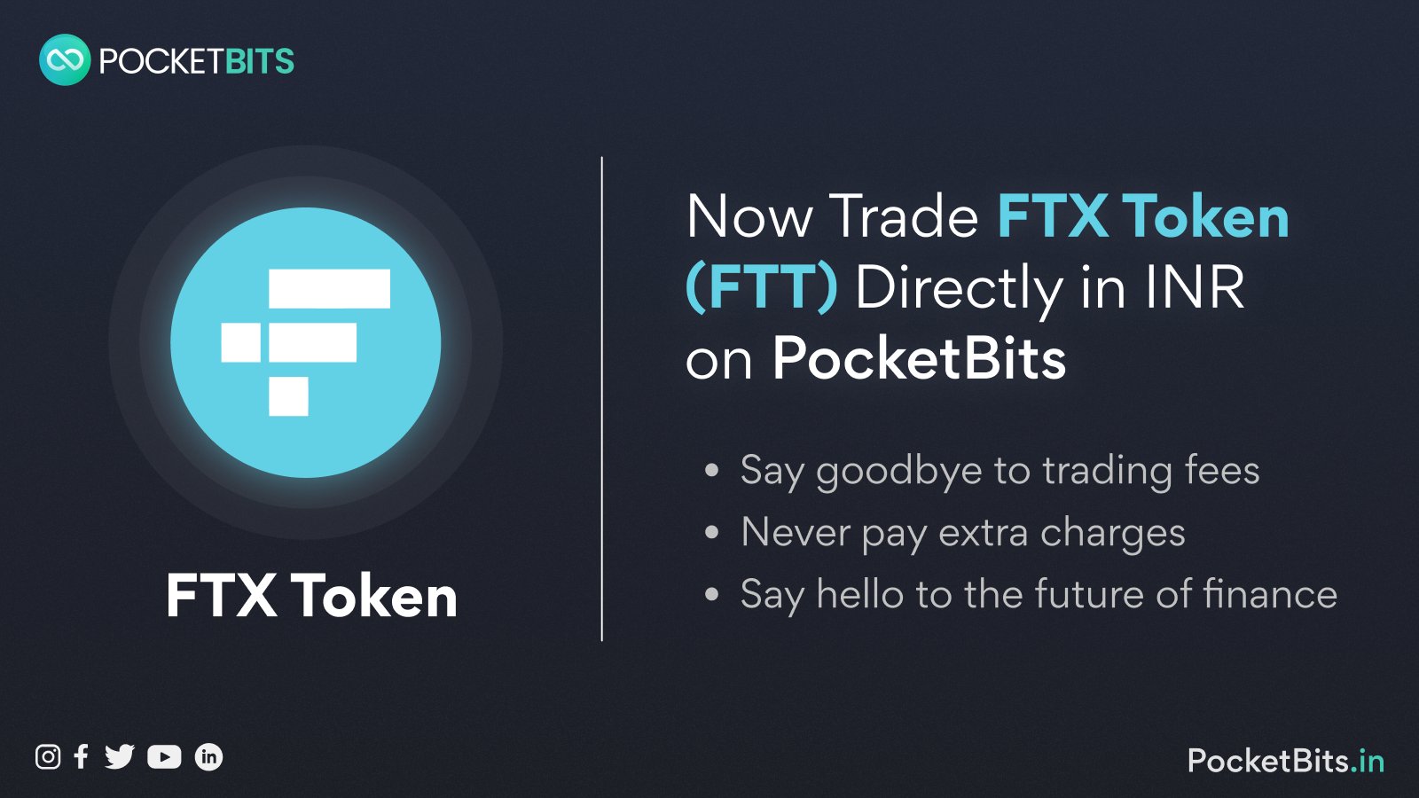 BUY FTX Token (FTT) in INR on PocketBits!