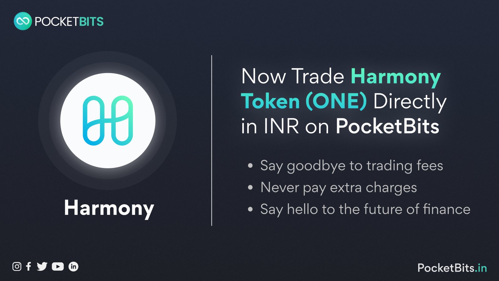 BUY Harmony Token (ONE) in INR on PocketBits!