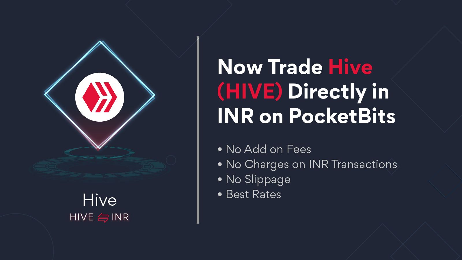 BUY HIVE (HIVE) in INR on PocketBits!