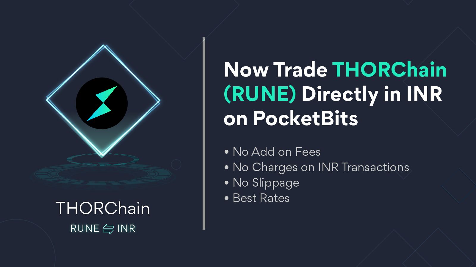 BUY Thorchain (RUNE) in INR on PocketBits!