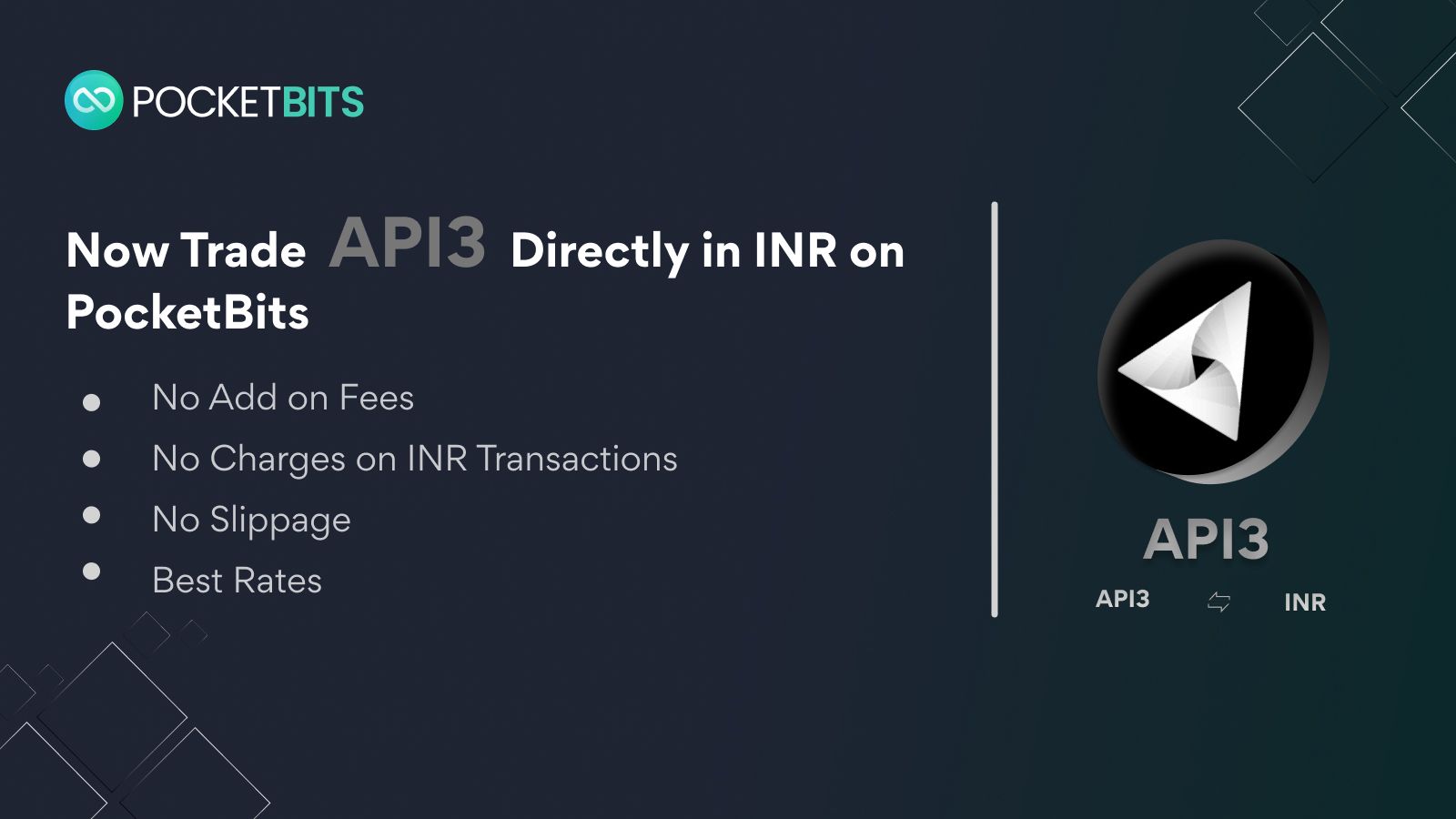 BUY API3 (API3) in INR on PocketBits!