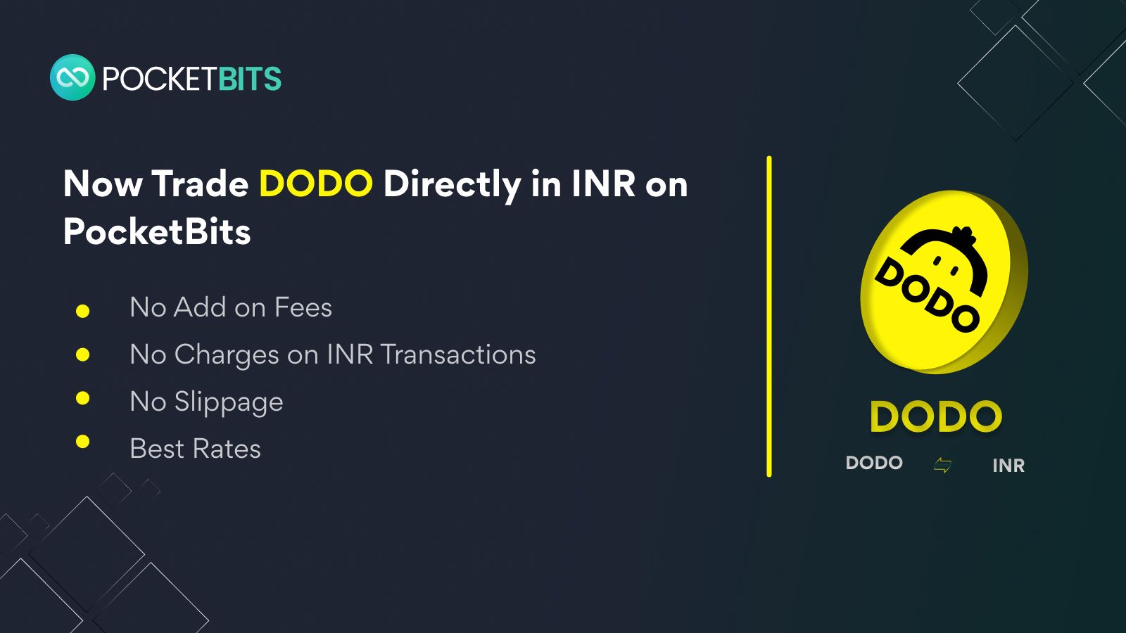 BUY DODO (DODO) in INR on PocketBits!