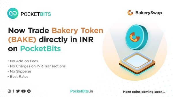 BUY BakerySwap (BAKE) in INR on PocketBits!