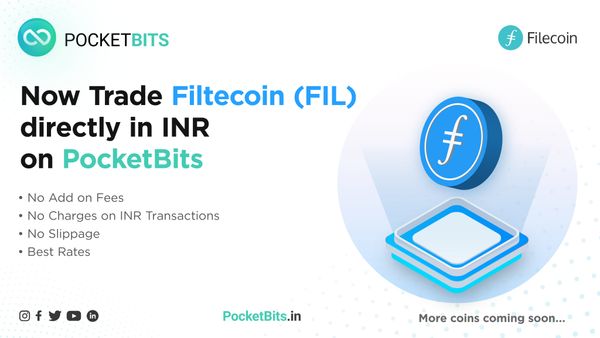 BUY Filecoin (FIL) in INR on PocketBits!