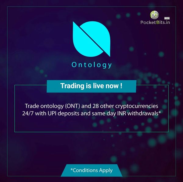 BUY Ontology (ONT)in INR on PocketBits!