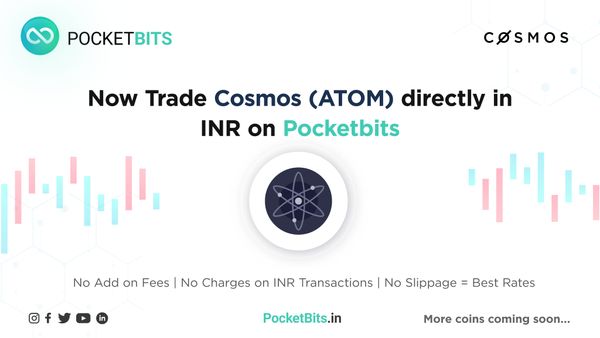 BUY Cosmos Network (ATOM) in INR on PocketBits!