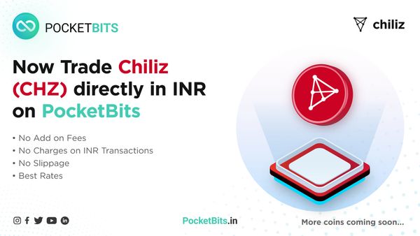 BUY Chiliz (CHZ) in INR on PocketBits!