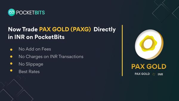 BUY PAX Gold (PAXG) in INR on PocketBits!